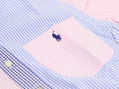 ラルフローレン BDシャツ 半袖 ブルーギンガムチェック シアサッカー ロゴ刺繍 71F+qgAbnoL._UY350_.jpg